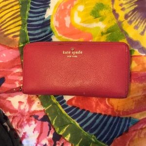 Pink Kate spade wallet